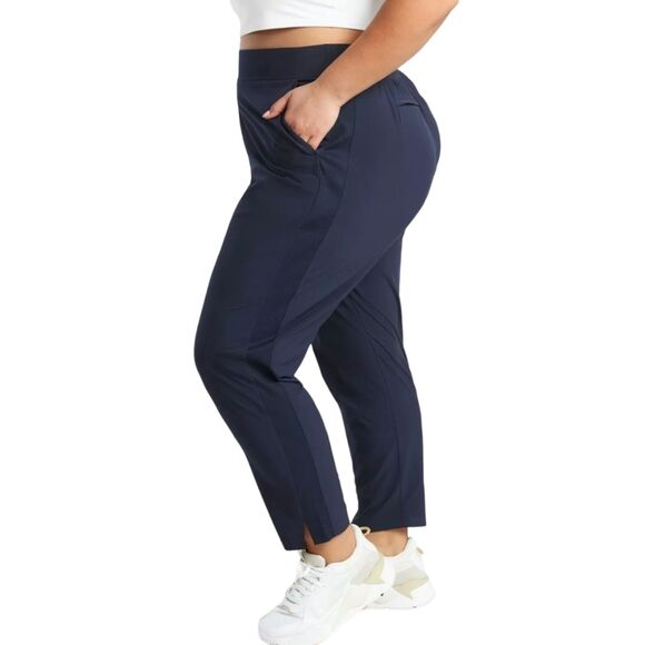 Athleta NWT Brooklyn Ankle Pant Navy Plus Size 24 Mid Rise Stretch Panels Travel - Picture 3 of 10